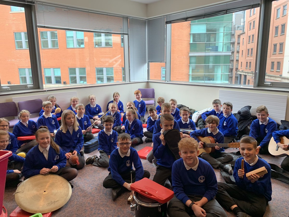 stlukesce's tweet image. We have arrived at The Bridgewater Hall and Year 5 are very excited to be performing with the Halle Orchestra. Rehearsal at 10am. Performing at 11am! Good luck Year 5 ☘️