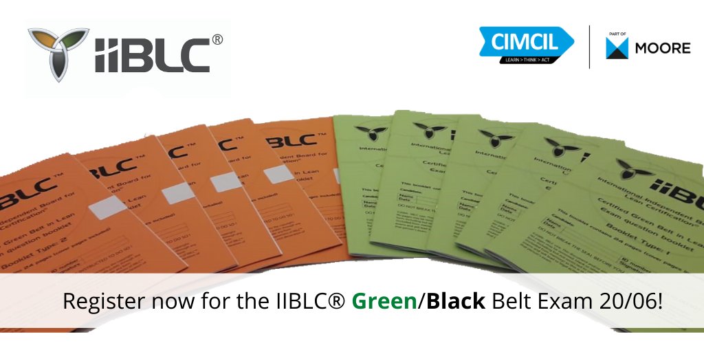 CIMCILAcademy's tweet photo. Make sure to register on time for the #IIBLC Green & Black Belt exam on 20/06. Registration deadline for this session is 20/05/2020! 👉 Sign up here: https://t.co/pzxrm4vb73
#leancertification #CGBL #CBBL #greenbelt #blackbelt #leanmanagement #leaneducation @IIBLCvzw https://t.co/VQUJcPi0ot