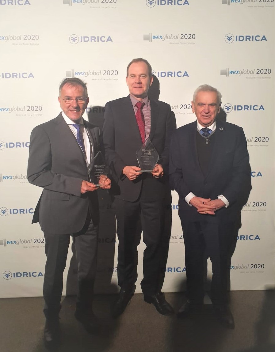 swpc2019's tweet photo. SWPC honored to receive with our client Desolinator the "Technology Innovation Award" at WEX GLOBAL 2020, Valencia, Spain https://t.co/XRueU5lcZZ