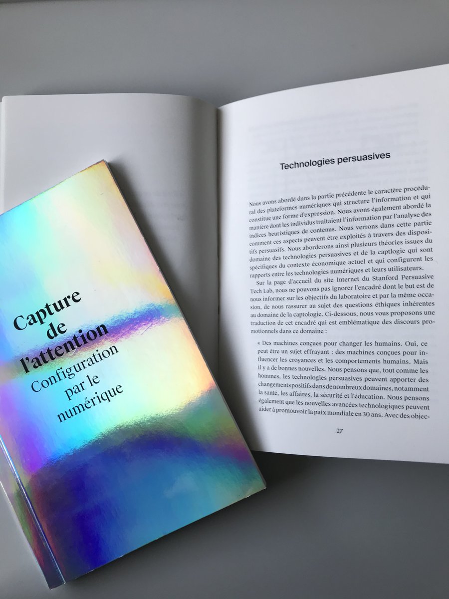 HeadMediaDesign's tweet photo. Capture de l’attention, configuration par le numérique - A Master Thesis par Vincent Belet - an analysis of various theories and mechanisms on how digital technologies are used to shape our behaviours. #headmediadesign https://t.co/dPLZXhfGLk