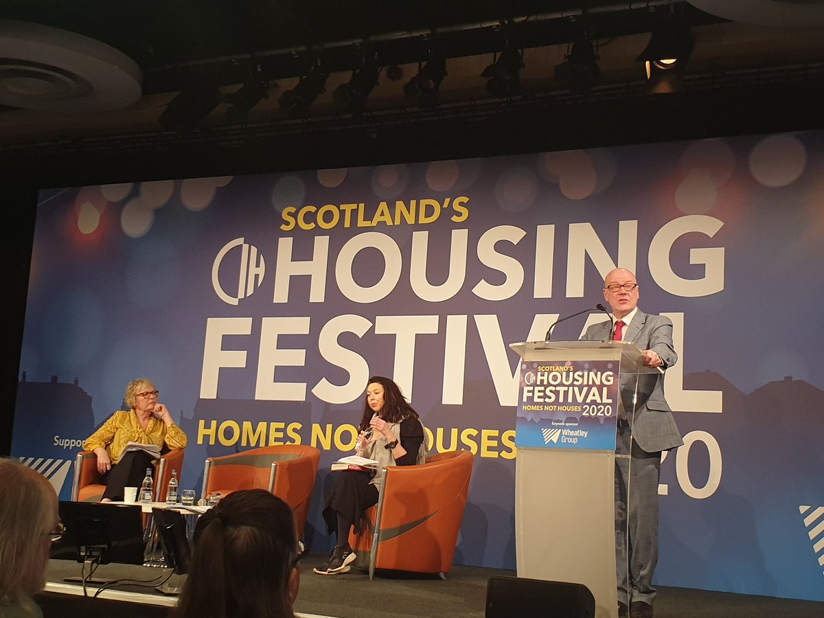 DonnaBogdanovic's tweet photo. Keynote address from @KevinStewartSNP focusing on Homelessness &amp; Tackling Poverty @CIHScotland's #Housingfestival. 216 people in Scotland have been housed through Housing First so far - with a a tenancy sustainment rate of 95%. https://t.co/jA284Ns868