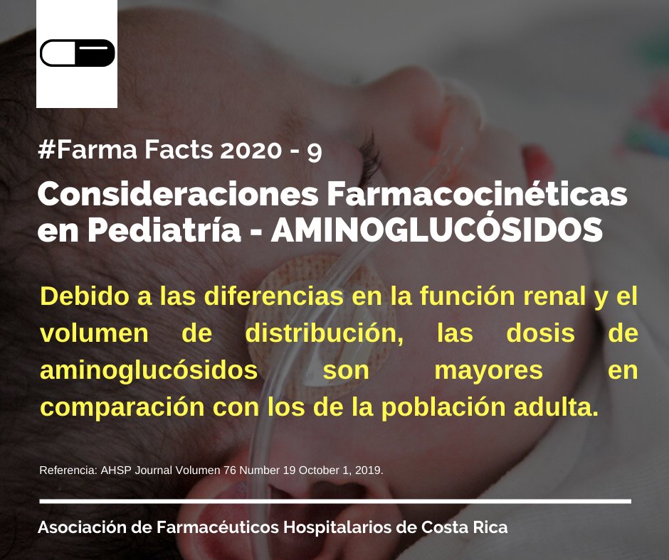 asofaho's tweet photo. FarmaFacts Marzo 2020 - Consideraciones Farmacocinéticas en Pediatría. 
Más info: ccafhasofaho@gmail.com

#ASOFAHO #ASOFAHO2020 #CCAFH #HospitalPharmacy #FarmaFacts #FarmaFactAsofaho #FarmaciaHospitalaria #Farmacia #Pharmacy #DrugMonitoring #Pediatric #Pediatria #Farmacocinética https://t.co/fRIrWEL82K