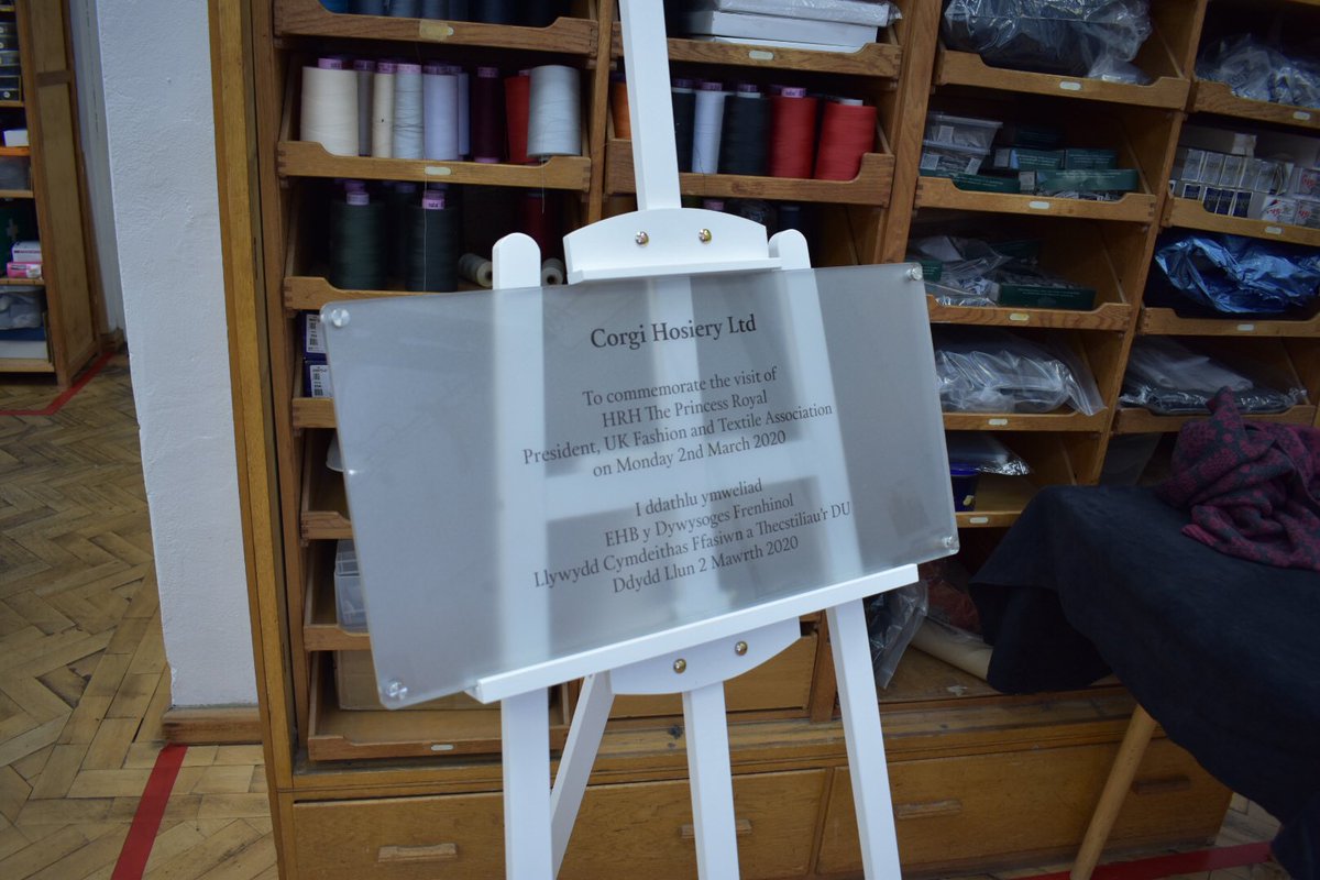 Such a good visit! <a href="/Corgi_Socks/">Corgi Socks</a> was founded in 1892, has a Royal Warrant and makes socks and knitwear for amazing brands. The front of one jumper can take up to 10 and a half hours 😵