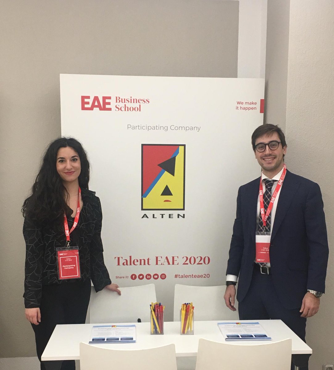 altenspain's tweet photo. ¡Estamos en el @EAE_B_School! Acércate a nuestro stand y descubre por qué ser Business Manager en ALTEN puede ser una oportunidad única para ti. Si te gustan los #desafíos, tienes #ambición y quieres #liderar tus propios proyectos… ¡esta es tu casa! #ALTENHOME https://t.co/fhO6qeVoll