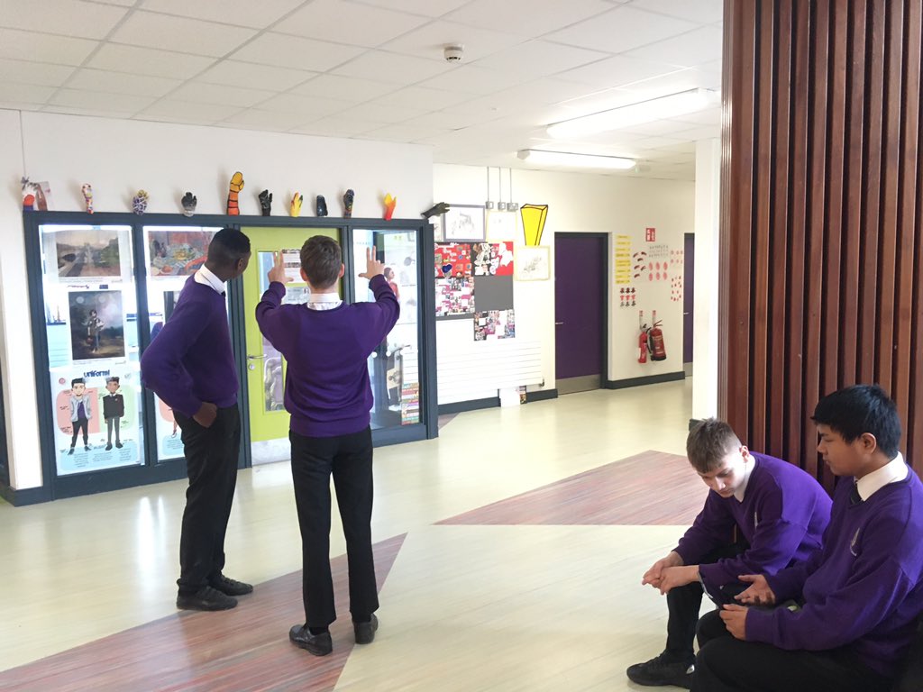 TechTeacherEDU's tweet photo. The #digitalchamps @lecheiless @lecheiletrus planning their schools Art Corridor in real life and in @PlayCraftLearn @Minecraft. These students lead a group of 30 plus on this whole school build. Thanks @gaughranian for @MS_eduIRL gifts. @PlanetMinecraft @MinecraftForum https://t.co/iZR2Z1LA8v
