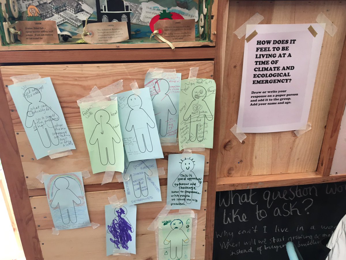 RuthBenTovim's tweet image. How dues it feel to be living at a time of climate and ecological emergency? How can we flourish living within the earths limits? we are in Wonford community centre  #exeter as part of #netzeroexeter project with @ExeCityFutures exeter