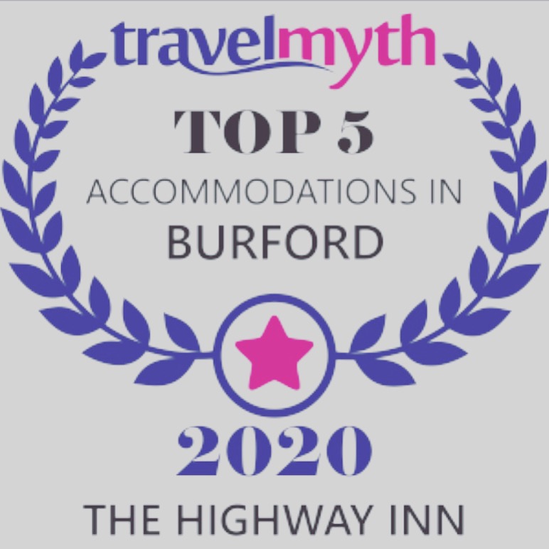 We have been recognised by Travel Myth, as part of the Top Five in accommodation in Burford🌟🌟🌟🌟🌟