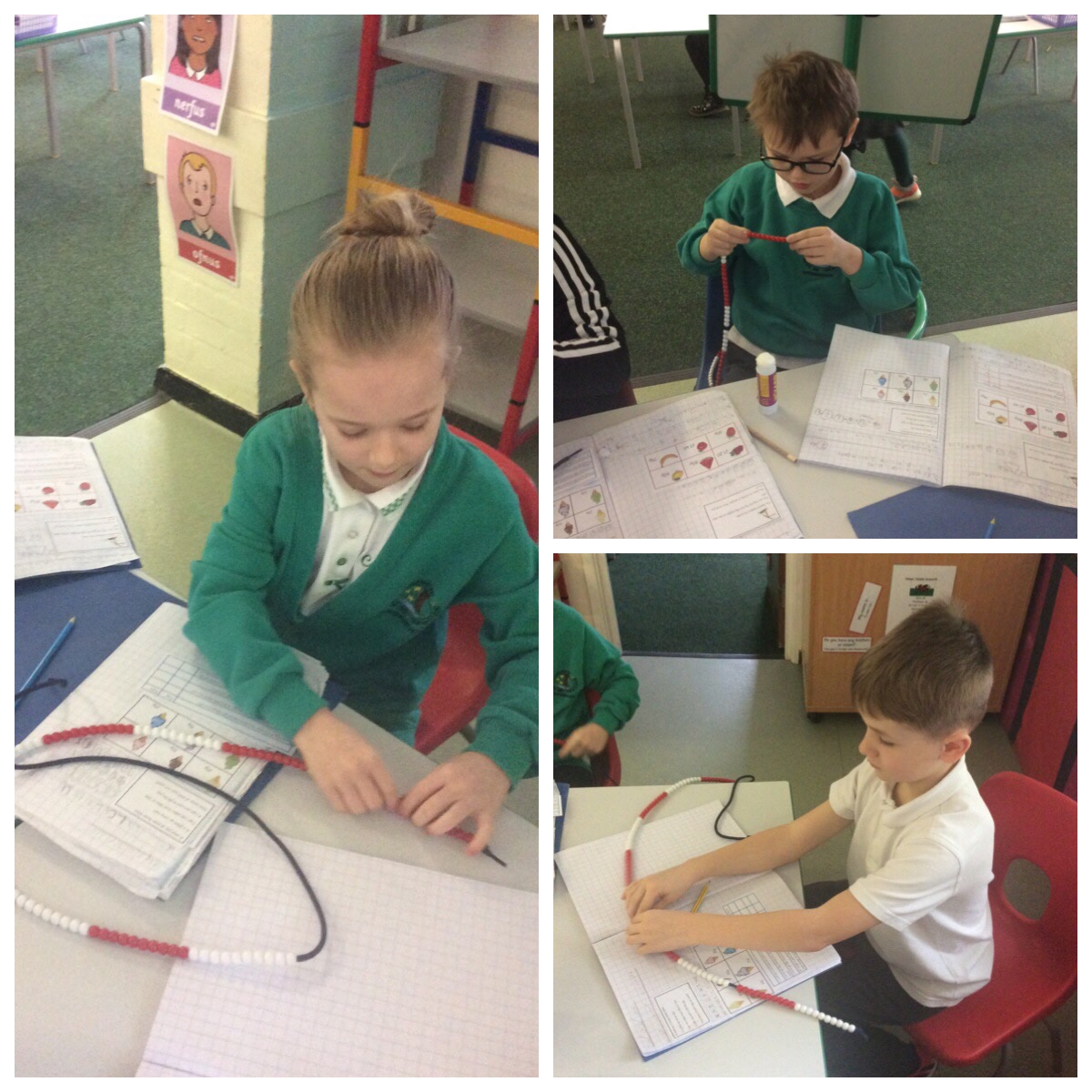 Springwood_Prm's tweet image. #springraglan are learning to calculate change using the bead strings to help us.