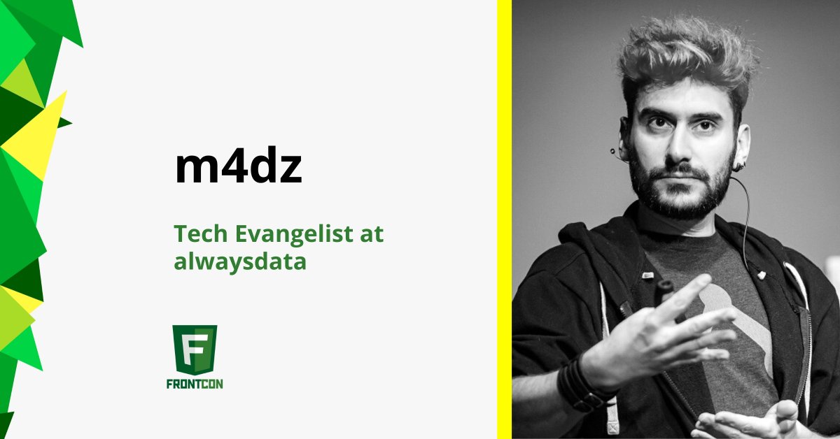 Introducing another this year's speaker - <a href="/m4d_z/">M4dZ</a> , a Tech Evangelist at <a href="/alwaysdata/">alwaysdata</a>. His talk on FrontCon 2020 will be about WebAssembly, a new virtual machine embedded in the browser.
More info here:
2020.frontcon.com/speaker/m4dz/