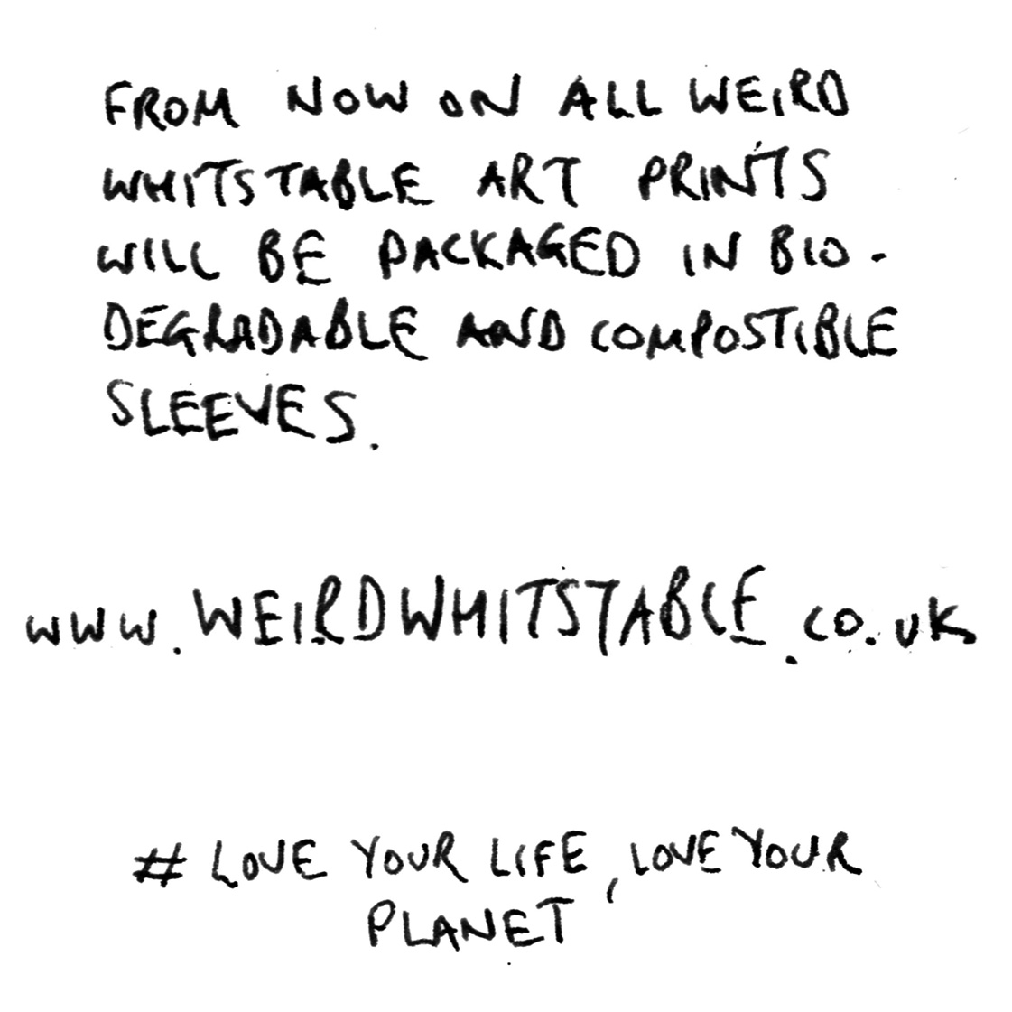 Crabzilla heard the Thunderberg! 
From now on all Weird Whitstable art prints will be supplied in biodegradable and compostable sleeves! #gretathunberg #art #prints #illustration #weird #whitstable #weirdwhitstable #crabzilla  #biodegradablepackaging #loveyourlifeloveyourplanet