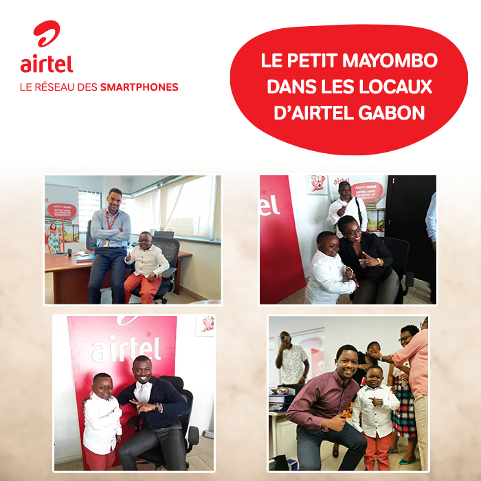 Le personnel d'Airtel Gabon a eu le plaisir de recevoir le Petit Mayombo dans ses locaux le Mardi 03 Mars 2020. #airtel #gabon