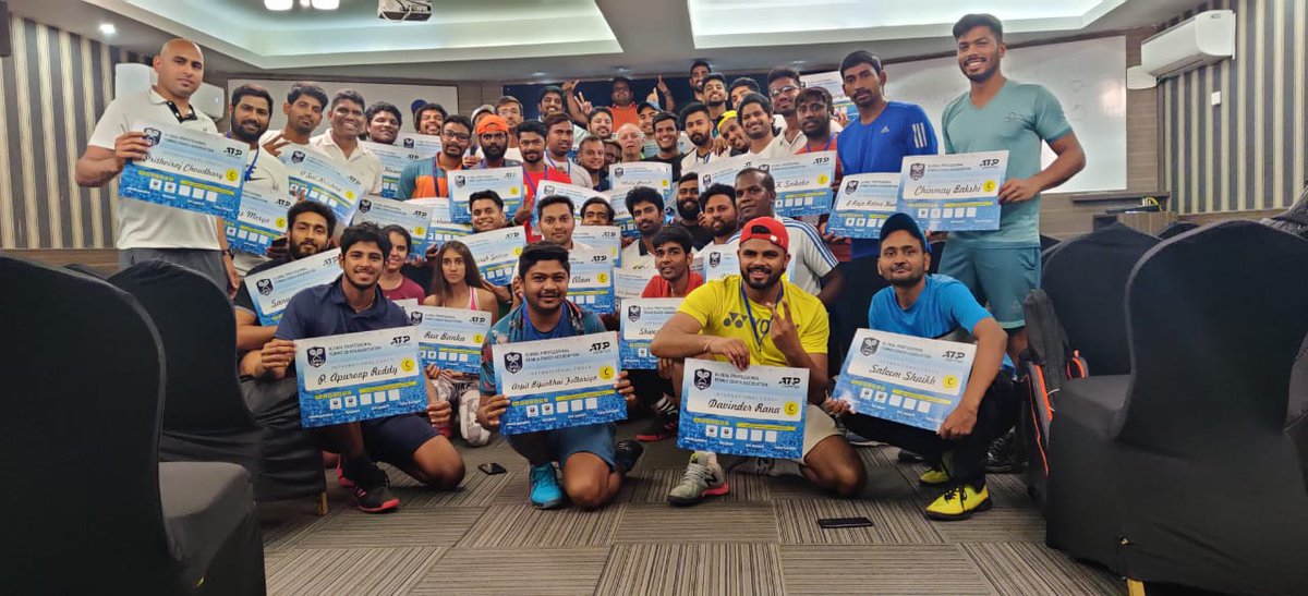 A warm welcome to tennis coaches from India 🇮🇳 who have successfully completed the #GPTCA #ATPCertified Level C course last weekend in Panjim City‼️ Congrats‼️

#TheProCoachingGoldStandard