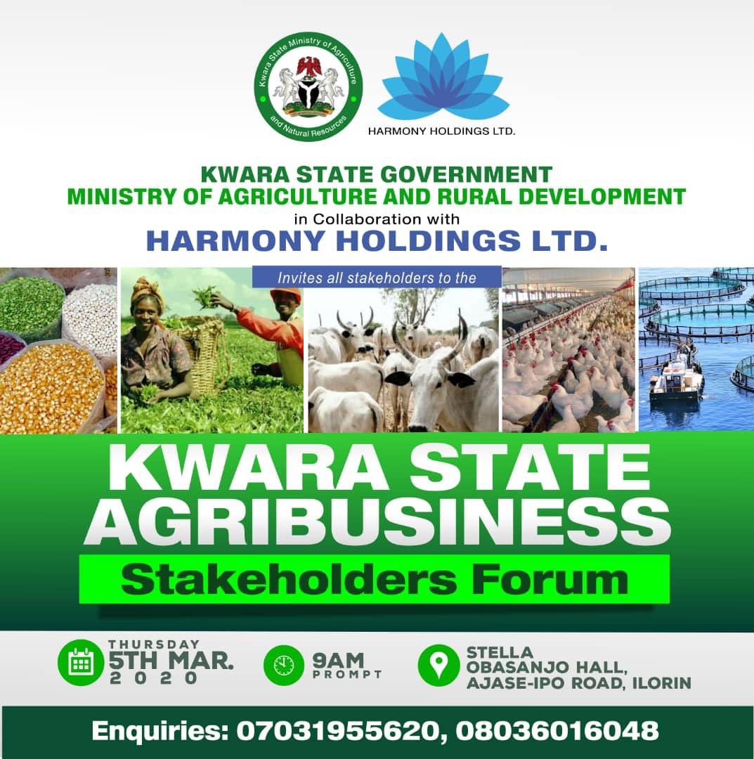 issa_ajao's tweet photo. This is for you if you’re in Kwara state and into Farming. Let’s make this a date. #agribusinessstakeholdersforum #kwaraagribusiness2020 #harmonyholdingsagribusiness2020 https://t.co/qdb3ylH7er