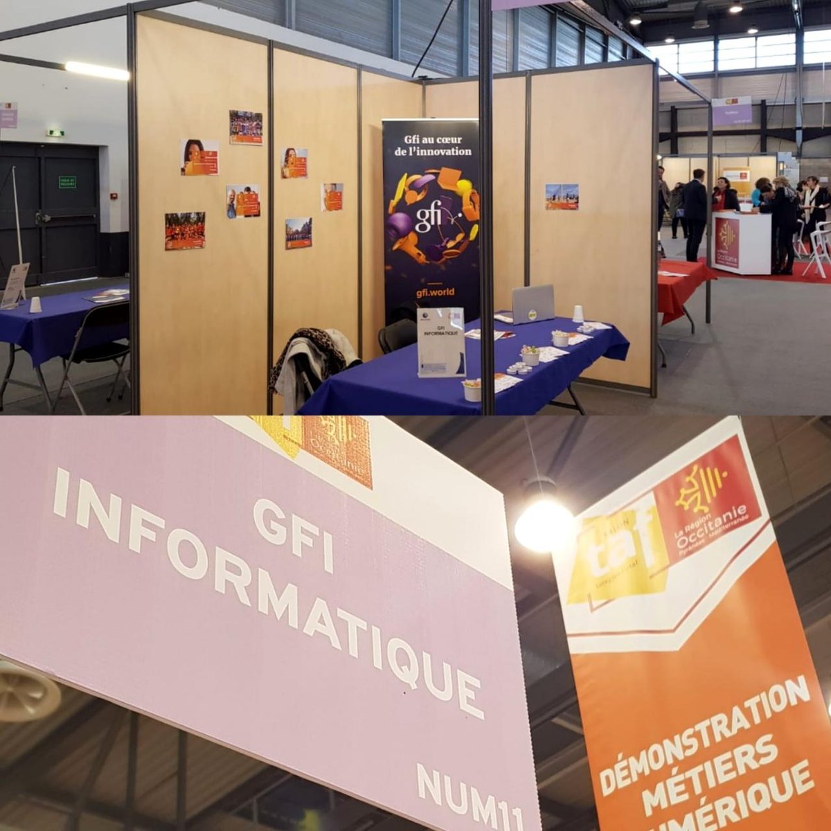 BenOlz95's tweet photo. Nous vous donnons rendez-vous au stand de @GfiEnFrance Montpellier pour rencontrer nos équipes au salon TAF de la région @Occitanie. Ce salon, en place du 4 au 5 mars au #ParcDesExpositions est ouvert aux jeunes et adultes en recherche d’emploi. Alors #RejoignezUneEquipeQuiGagne https://t.co/ojdtJWNF2R