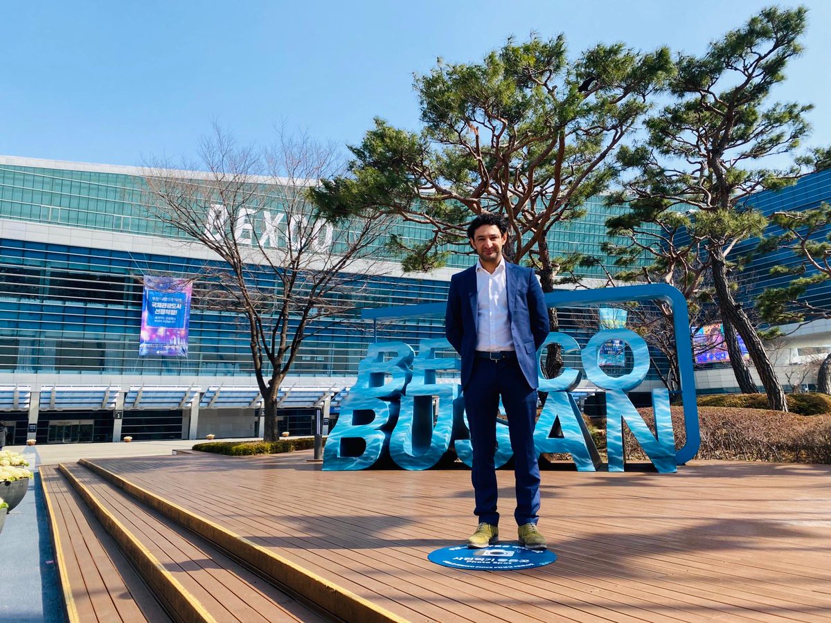 Last week, Massoud was the #keynotespeaker at the INDIGO 2020 Conference in #Busan. He presented the latest developments of our MKD demining system and prepared a #workshop for #students to raise awareness about the global landmine problem. South Korea, thank you for having us!