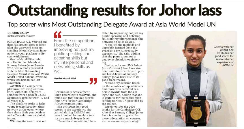 sunwaycollegejb's tweet photo. Beauty with brains! https://t.co/FcShfU1jwA