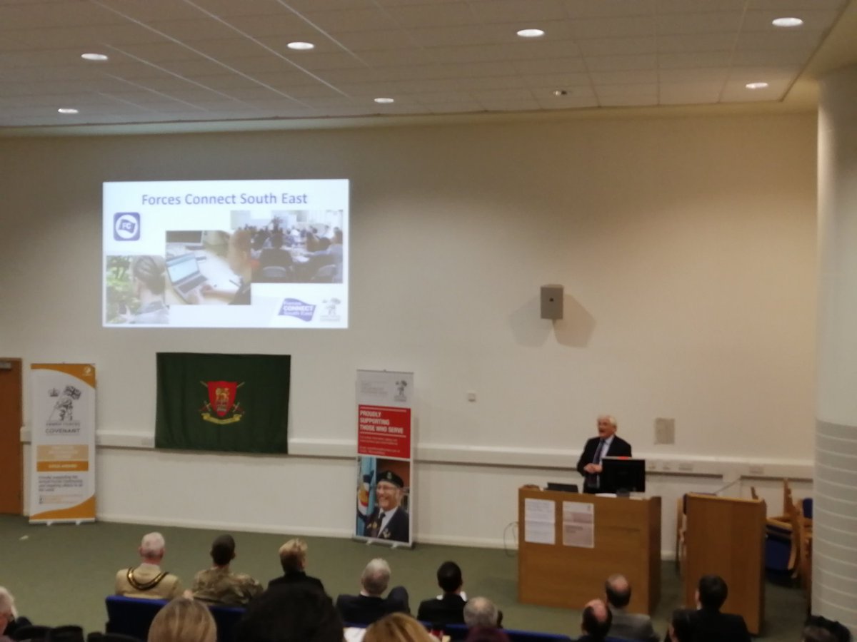 Peter Martin talking through our huge shared successes as partners in #forcesconnectse @SurreyMilitary #SAFCC20