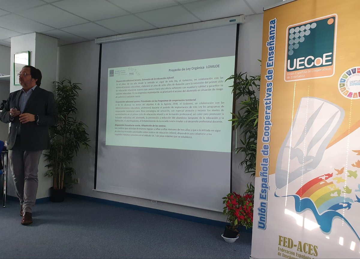 uctaib's tweet photo. Les cooperatives som a Madrid a la jornada de treball   #EducacionInfantil on s'analitza la situació actual  del cicle 0-3 años i posicionament de @UECoE3 i línies d'actuació conjuntes i prioritàries que millorin la nostra proposta com a Cooperativa https://t.co/6v2PQWzgI3