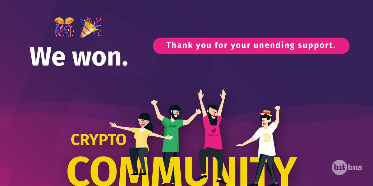 #Congratulations to the entire crypto community.
Today, we won. The Supreme Court of India has finally lifted the ban on crypto. So if you have always believed in us and crypto, breathe it, believe it because this is what victory tastes like.
#cryptocurrency #CryptoNews #Bitcoin