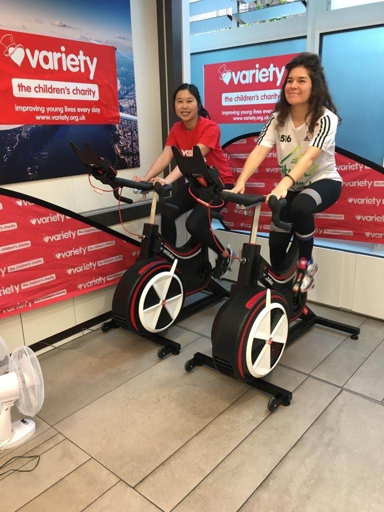 We have started our first fundraising activity today at Bupa Cromwell hospital for <a href="/VarietyGB/">Variety, the Children’s Charity</a> #childrenscharity

Our #Spinathon team on <a href="/wattbike/">Wattbike</a> bikes started with a bang today with our first two runner ups. #Wattbikers

Thank Jamal for your first donation! #star

#TeamVariety