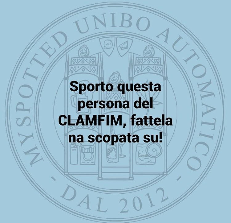 ToniaPeluso's tweet photo. Per capire di cosa sto parlando basta andare sulle varie pagine spotted universitarie: degrado. A chi fa notare il comportamento sbagliato viene detto di scopare di più. Gente di circa 20 anni col diritto di voto. https://t.co/VVGsvhm2UA
