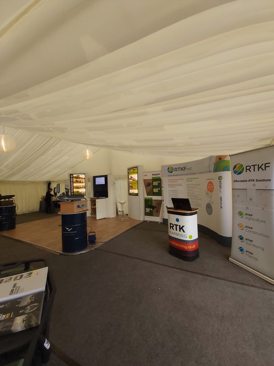 RTKFnet's tweet photo. We're at Farm Expo 20 in Kent today. @GeorgeEmms93 is on hand to answer all your questions. https://t.co/tcZnq95CmL