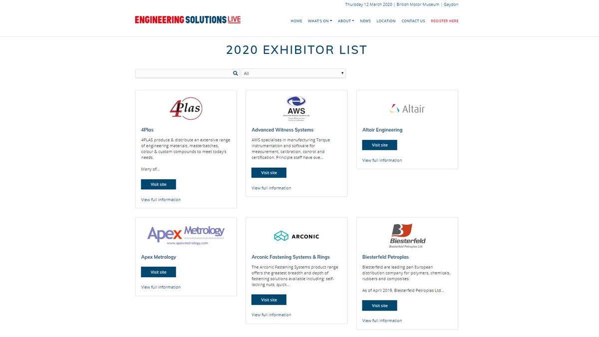 EngSolLive's tweet photo. Have you had a scroll through the #EngSolLive20 exhibitor list lately? With new exhibitors coming in daily we can guarantee you’ll find a new supplier or solution provider of interest to you! 🛠🧰

#engineering #manufacturing #fastening #pcb #design #measurement https://t.co/GbPxqVb3Hz
