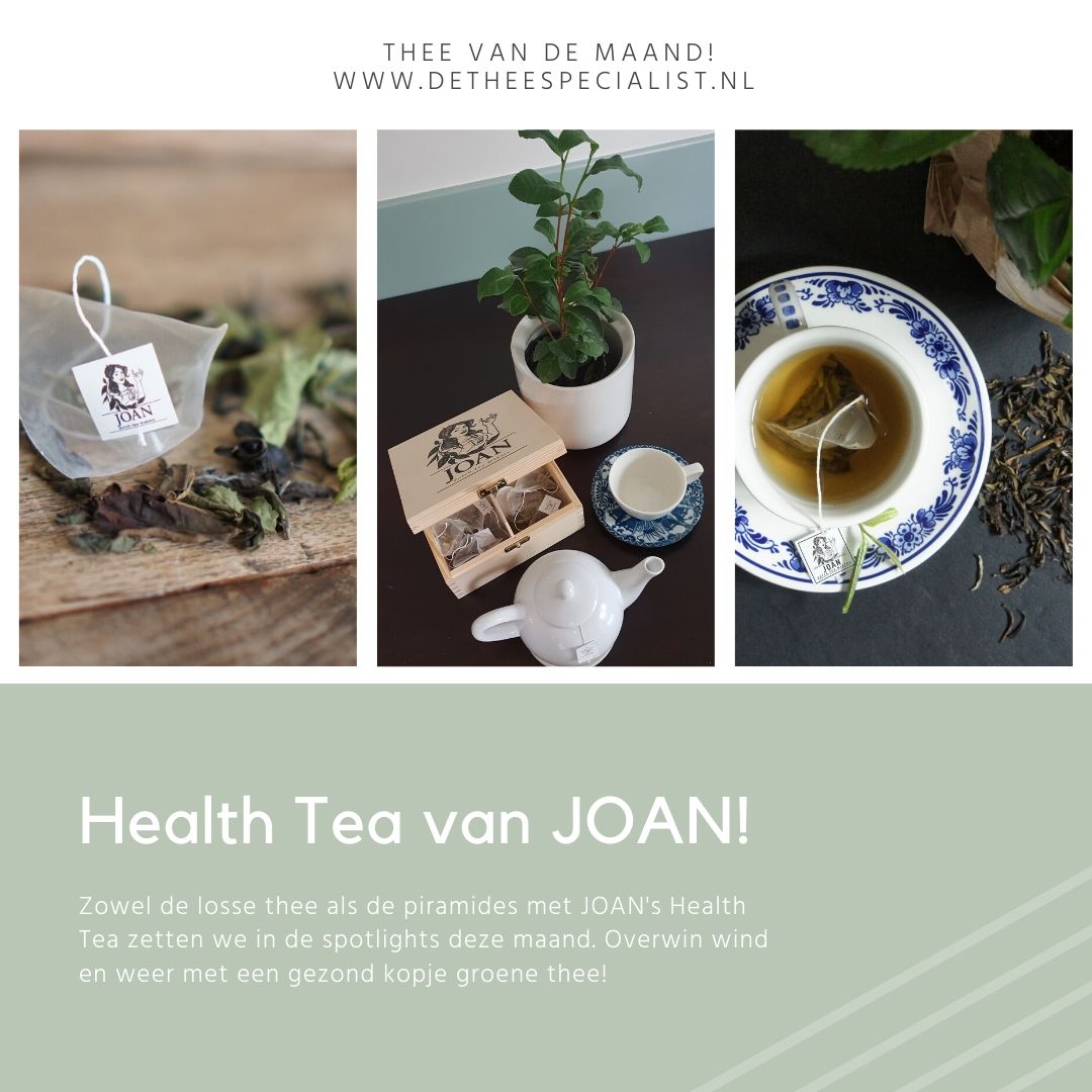 thee_specialist's tweet photo. Zowel de losse #thee als de piramides met #JOAN #HealthTea zetten we in de spotlights deze maand. Overkom wind en weer met een #gezond kopje #groenethee!
https://t.co/3I2NUre7p7
#theetijd #enjoythelittlethings #nederlandsethee #hollandsethee #dutchtea #Theevandemaand https://t.co/OUD6yFW3UX