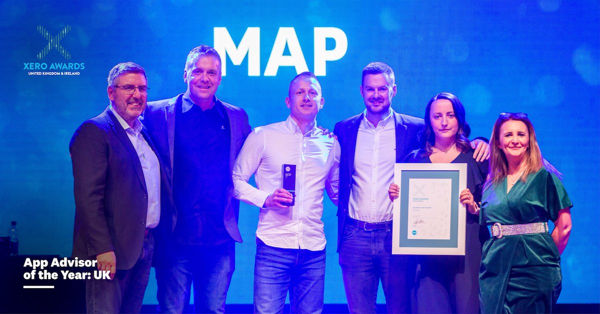THEJamesAshford's tweet photo. Super proud of @Paul_BarnesACCA & our entire @WeAreMAP_ team for winning the #XeroAwards for being the #AppAdvisor of the year. A small celebration amidst the constant challenges of growth. #AlchoholFreeBeer & back in the trenches today at 7am ๐๐ https://t.co/6VDuTX4te3