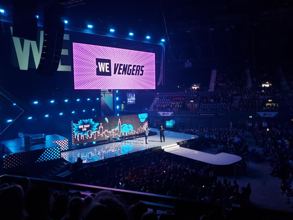 APSPrice's tweet image. #WEDayUK is off to an amazing start! So many #inspiringstories and such praise for teachers and students! "Students are superheroes, but there wouldn't be any Avengers without a Nick Fury! Your teachers are Nick Fury."