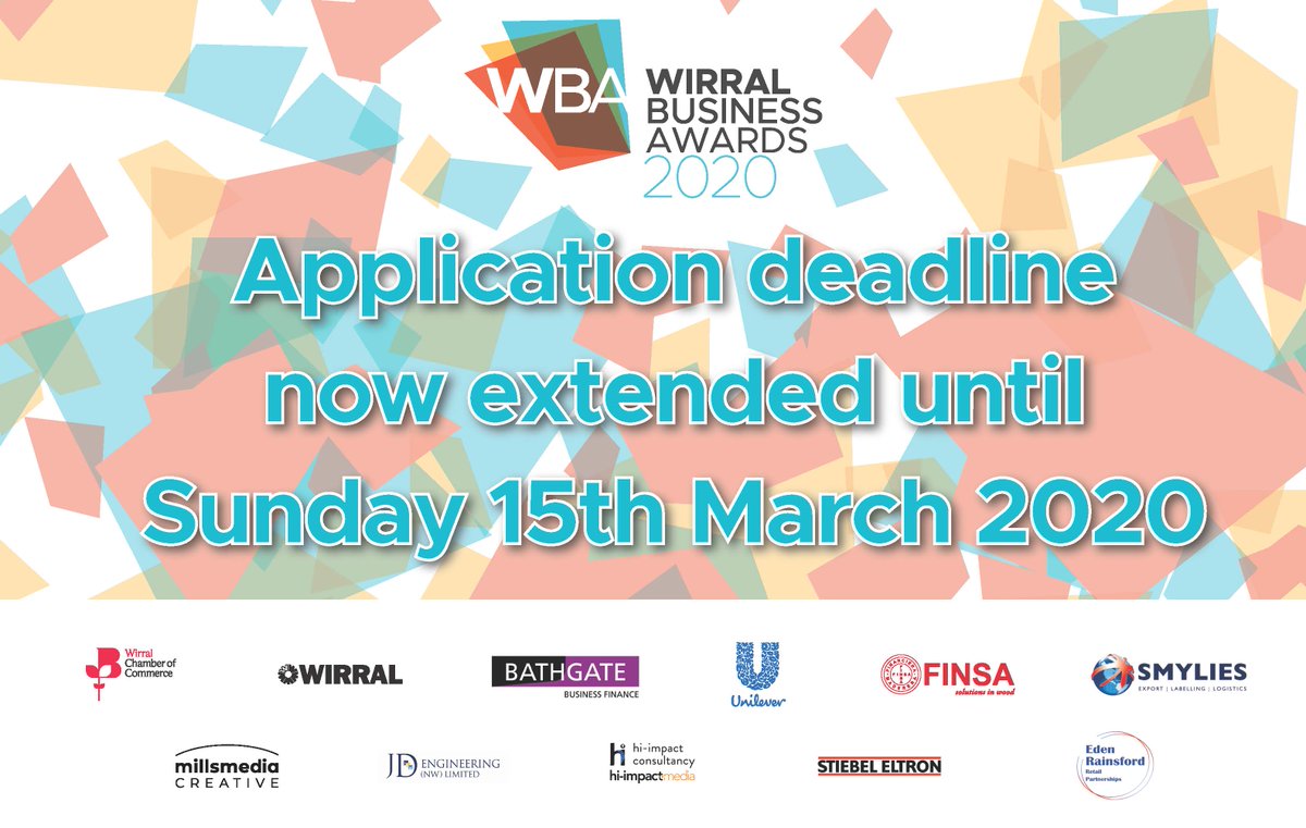 Closing date extended..have you entered? wirralbusinessawards.co.uk <a href="/SafetyPandaLtd/">Safety Panda Ltd</a> <a href="/MagicalCircus/">MagicalCircus</a> <a href="/CTS_Liverpool/">Complete Training Solutions</a> <a href="/CoCreateDesign/">CoCreate Design</a> <a href="/Red_Apple_edu/">RedAppleEducation</a> <a href="/Hypaspa/">Hypa Spa & Wellness</a> <a href="/bowleggedbeagle/">The Bow-Legged Beagle</a> <a href="/ArgyleTaxis/">Argyle Satellite Taxis</a> <a href="/MeAgain_CIC/">Me Again</a> <a href="/3DTrainingUK/">3DTraining</a> <a href="/LeasoweCastle/">Leasowe Castle</a> <a href="/INVOLVENW/">INVOLVE NORTHWEST</a> <a href="/OWELTD1/">Orbital Welding Equipment Ltd</a> <a href="/WMHALTD/">Wirral Methodist Hsg</a> <a href="/HewittAdams1/">Hewitt Adams</a> <a href="/JFRecruiting/">JF-Recruiting</a>