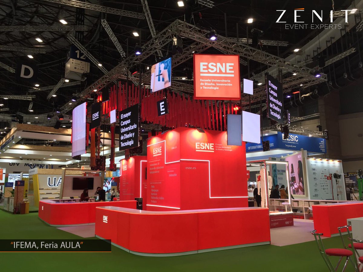 EventZenit's tweet photo. Zenit Event Experts vuelve a colaborar nuevamente con el montaje del stand de ESNE en la Feria AULA de 2020 en IFEMA.
.
#ZenitEventExperts #EventLife #OrganizaciónEventos #EspacioZenit #Stand #MICE #SolucionesAudiovisuales https://t.co/0k34DVJNbR