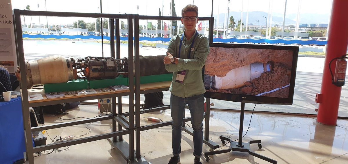 Excellent view of our “booth” in #ERF2020 in Malaga <a href="/eu_Robotics/">euRobotics</a> 😎