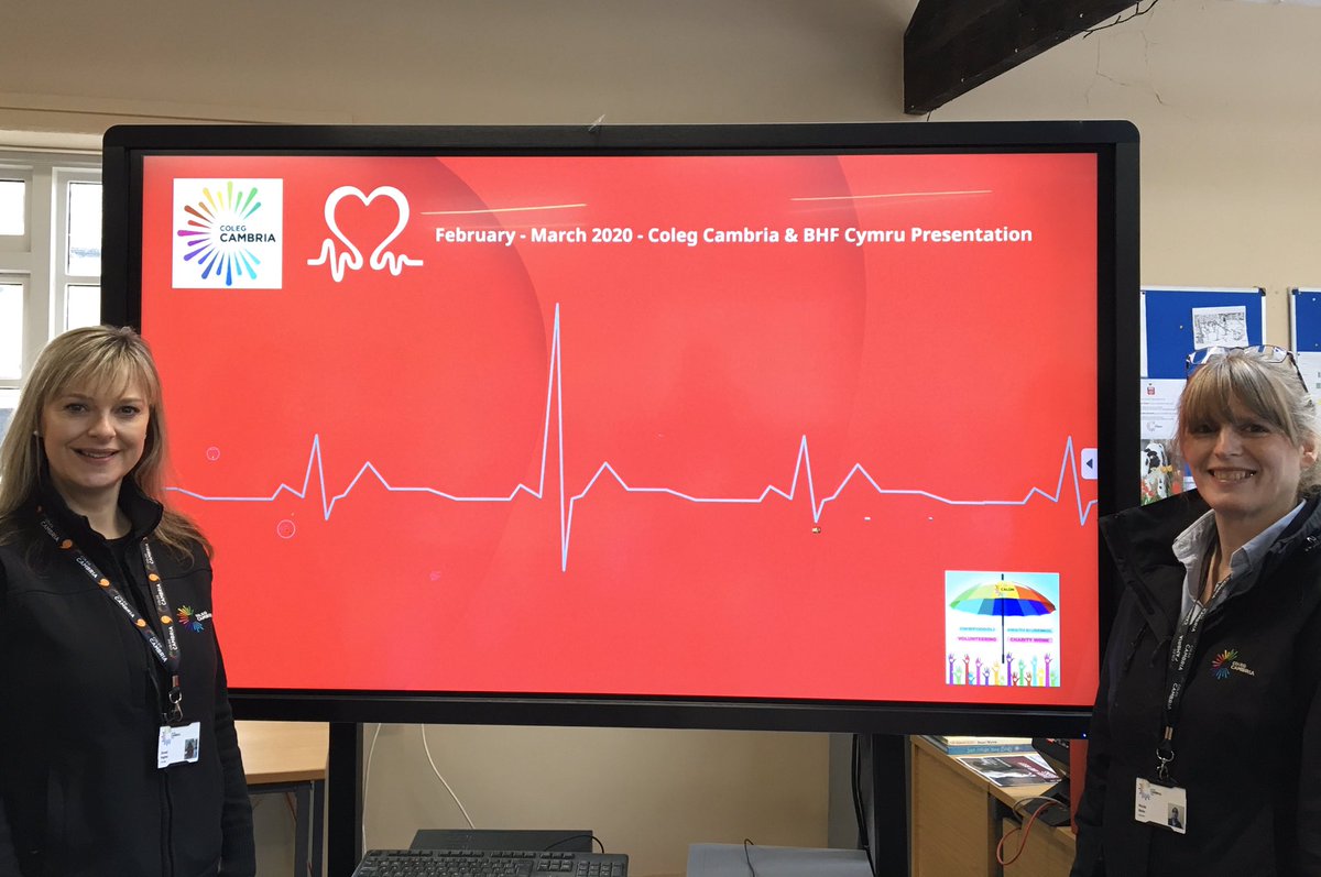 Donna_BHFCymru's tweet photo. All ready for 50 learners here at @colegcambria #Llysfasi site for our @BHFCymru #BeatHeartbreakforever presentations https://t.co/1cGJkJVK5T