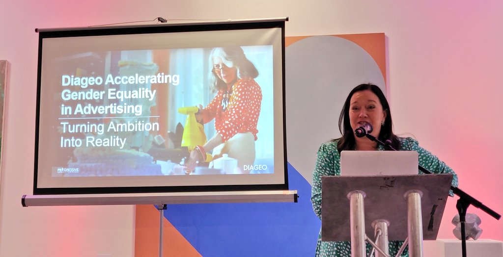 Inspiring session from @wafer_grainne on the huge advancements Diageo are making in gender balance portrayal in advertising. Brilliant initiative from <a href="/IAPI_Updates/">IAPI</a> 👏 #FemaleFuturesFund #IWD