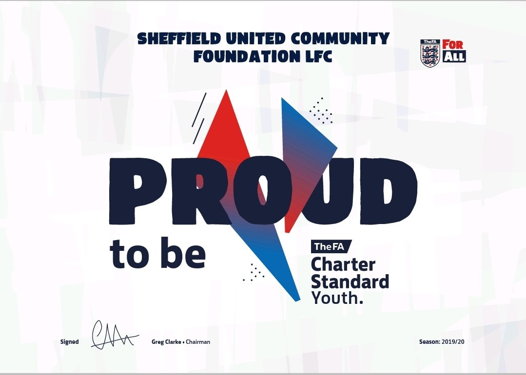 SUComLadiesFC's tweet photo. Very proud to have been awarded Charter Standard award for our grassroots girls. To provide a fun and safe environment for all 260 girls wearing the red and white strips!! 
@CommunitySUFC https://t.co/Mah8KWaW1t
