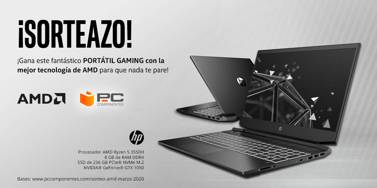 🚨SORTEAZO🚨

💻 ¡Gana por la cara este fantástico PORTÁTIL GAMING HP con la mejor tecnología AMD para tus partidas!

1⃣ RT ➕ Comenta con la palabra PcComponentes diciendo qué es lo que más te gusta de nosotros
2⃣ Seguir a @PcComponentes y <a href="/HPEspana/">hpespana</a> 

🍀 ¡¡Suerte!!