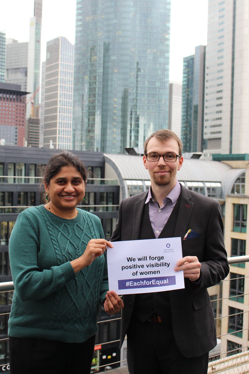snjaschmdt's tweet photo. At @FDMGroup in Frankfurt we stand for #EachForEqual  and #togetHERwearestronger. Not only women can help create #womensequality but also men. A gender equal world can be healthier, wealthier and more harmonious - so what's not great about that? #FDMcareers #IWD2020 https://t.co/L31pK0SPiY