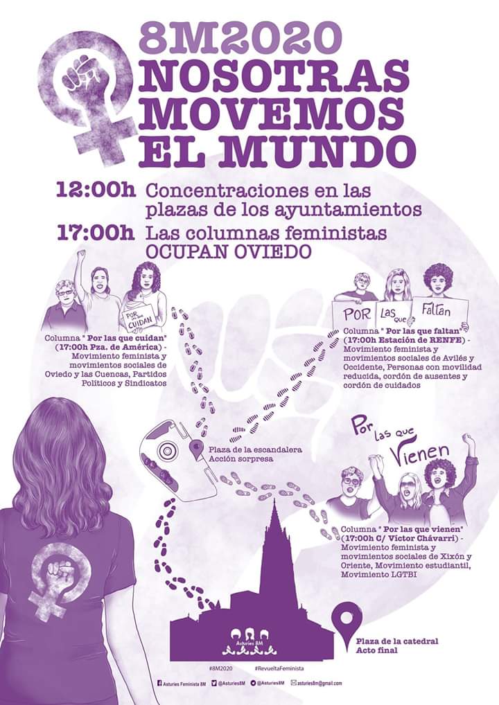 Porque la historia no se escribe sola...

Nos vemos el domingo en las plazas y las calles. #8M2020 

✊💜