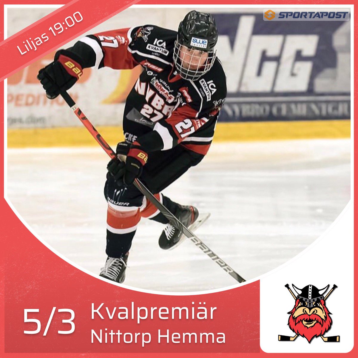 Under torsdagskvällen inleder J18 sin kvalserie mot J18 division ett med hemmamatch mot Nittorp. Kom och stötta grabbarna!