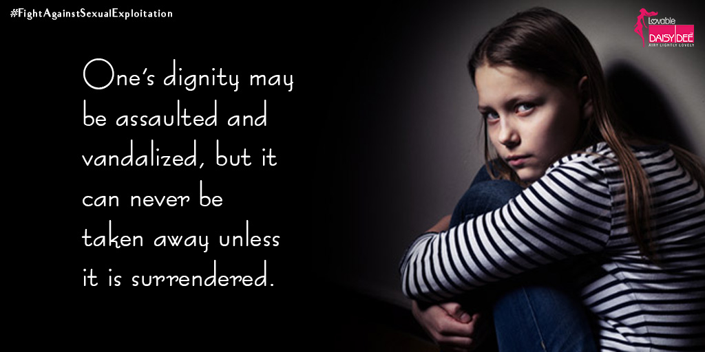 Declare in one voice that nobody will be tolerated for committing or condoning sexual abuse.
#FightAgainstSexualExplotation