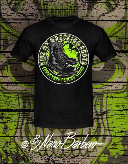 bit.ly/2TORqpZ
We´re glad to present you the great artist NANO BARBERO from Canary Islands ,is one of the greatest artist of the rockabilly/psychobilly worldwide scene
Nano Barbero offers these designs and some others coming soon exclusively for Just for Fun Productions