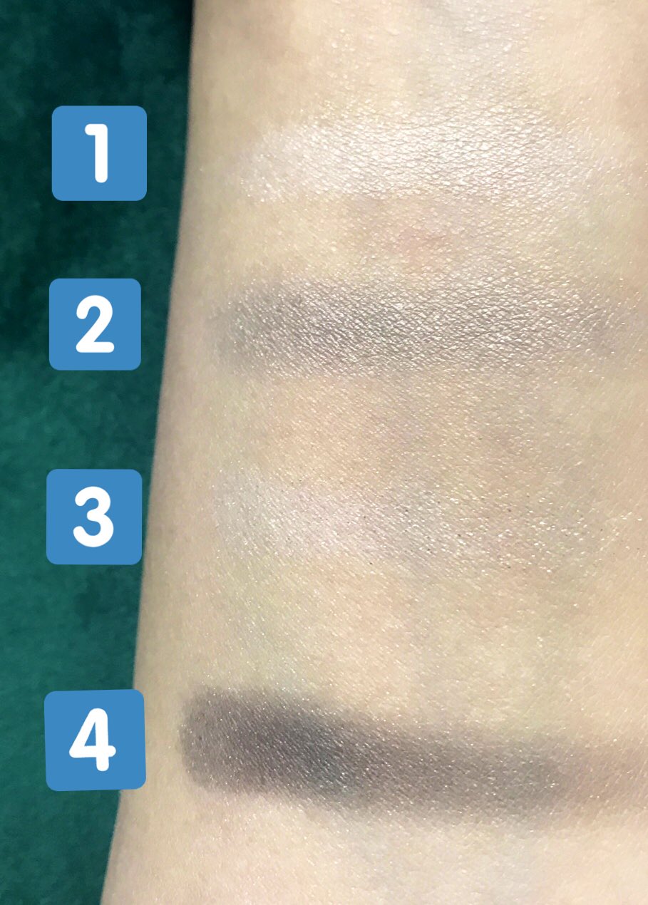 ブルベ向け情報 くろうさん A Twitter ブルベ 向け新作コスメ情報 先日発売された ちふれのグラデーションアイシャドウ 06グレー系のお色のご紹介です グレーアイシャドウ初心者のブルベさんに是非おすすめしたい使いやすさとコスパでした スウォッチ