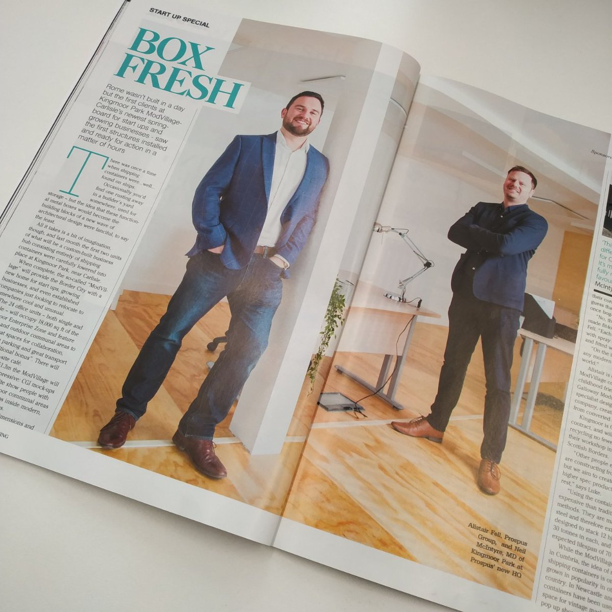ProspusG's tweet image. Be sure to grab a copy of this month's @carlisleliving magazine and read all about Carlisle's #ModVillage development.
#OfficeSpace #ModularDevelopment #ShippingContainers #Carlisle #Cumbria