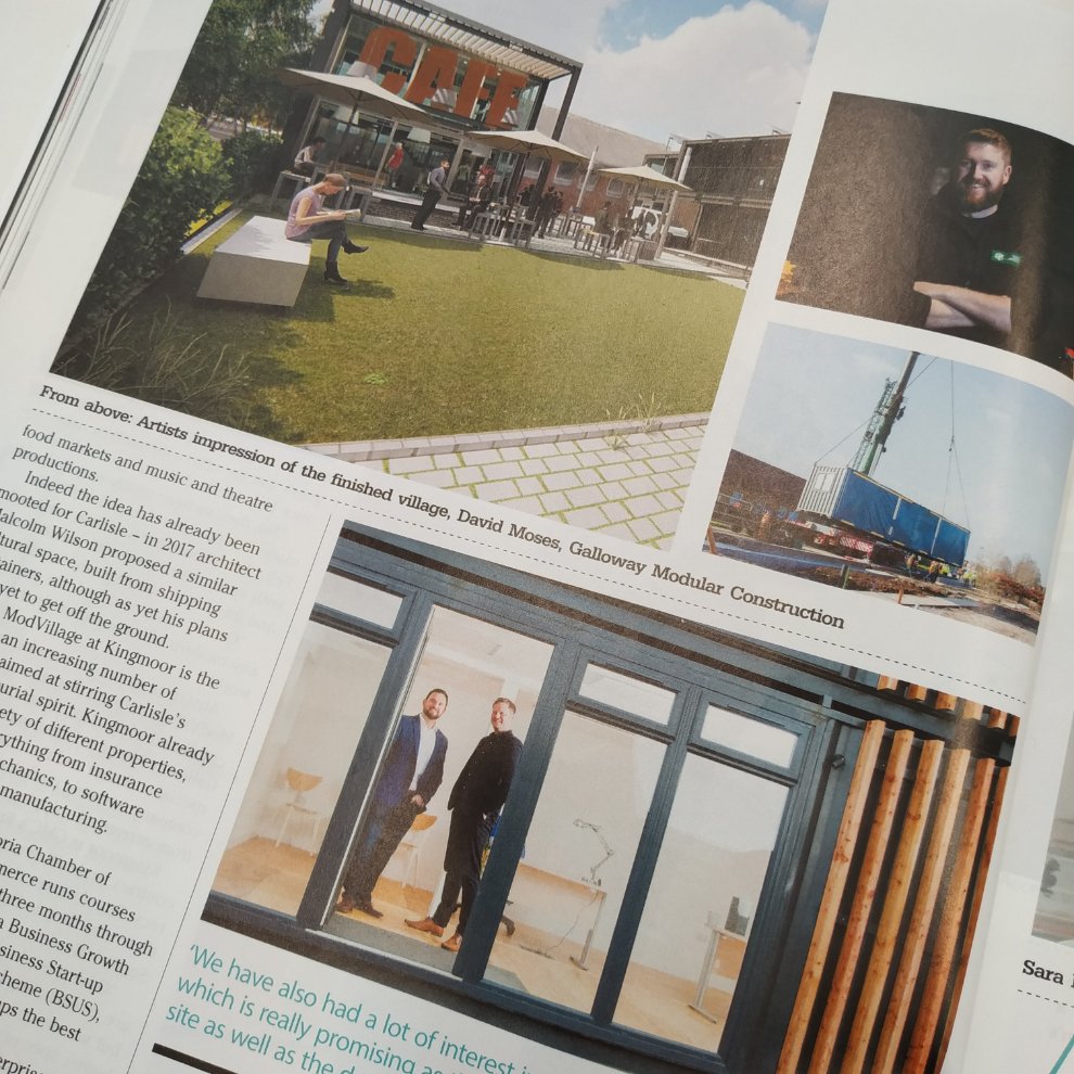 ProspusG's tweet image. Be sure to grab a copy of this month's @carlisleliving magazine and read all about Carlisle's #ModVillage development.
#OfficeSpace #ModularDevelopment #ShippingContainers #Carlisle #Cumbria