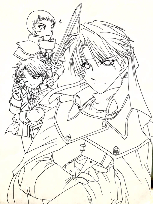 当時線画を何故かコピーして塗っていたので線画も残ってました…

今度塗ってみようかな…

それか誰か塗ってください?←こら 