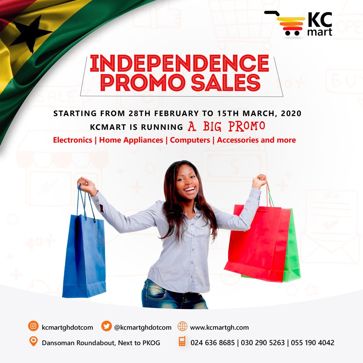 bigg_okyere1's tweet photo. 📍For a while, @kcmartghdotcom giveaways have been for their active followers, but now, they have something special for their buyers! 

- From 28TH February 2020 - 15th March 2020, they’re giving their buyers discount on selected items😍🔥

For more info, check our TL https://t.co/p5R4486Zvw