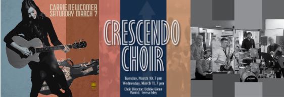 DelphiOperaHous's tweet image. March Events at Delphi Opera House
Mar 7-Carrie Newcomer (Space is Limited)
Mar 10 &amp;amp; 11-Crescendo Choir
Mar 14-Local Brew Series features: Laidler-Boyd Jazz Quartet
Tickets: delphioperahouse.org or call 765-564-4300