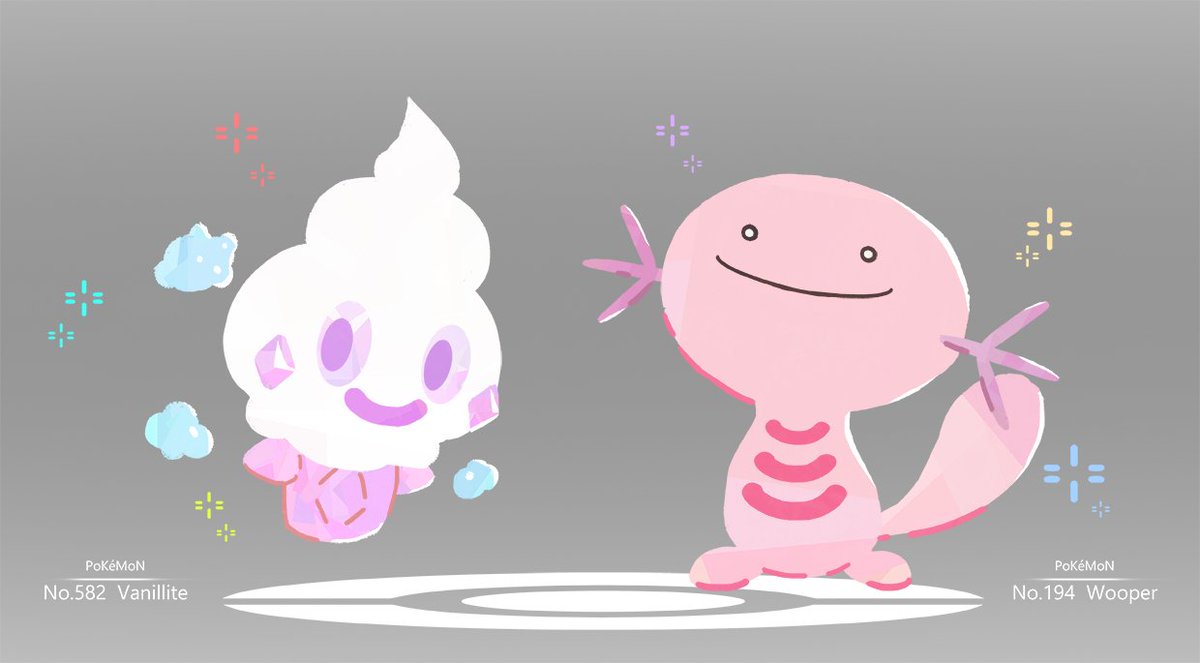 おつまみ En Twitter 色違いバニプッチ ウパーの桃色が好き ポケモン Pokemon