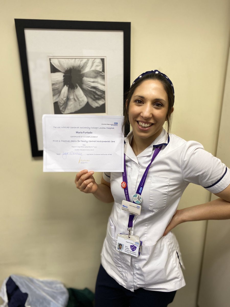 Maria Furtado has passed #FINE #LEVEL 2 @EarlyBabies we are all really proud of her 💗#relationshipbasedcare #developmentalcare #neonataltherapy @TheAPCP @NANTtweets